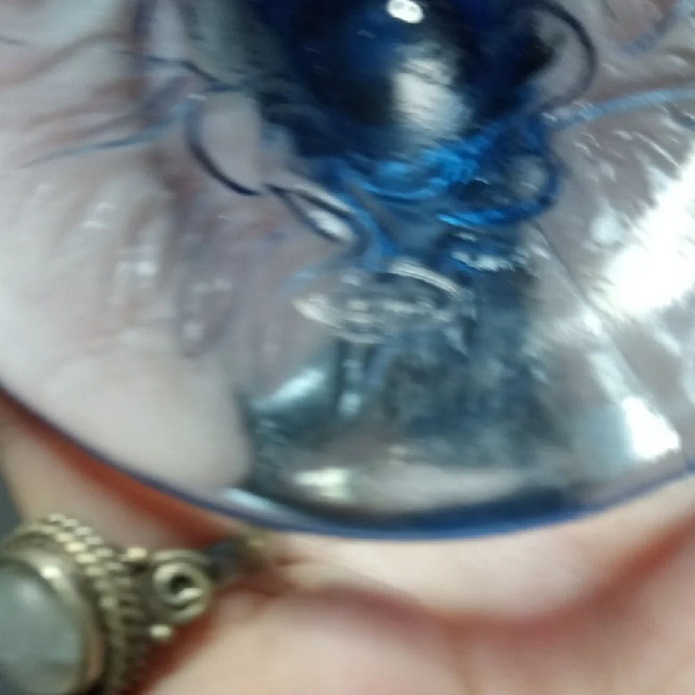 Fenton Blue Art Glass Vase - Picture 3 of 8